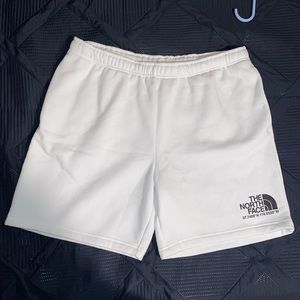 North Face White Sweatshorts
